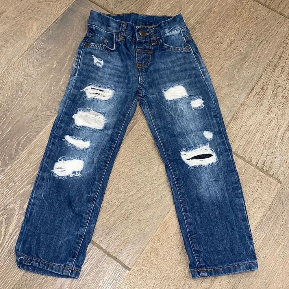 Distressed little boy denim - Picture 3 of 6